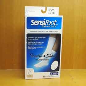 SensiFoot Diabetic Sock 1pair, Black, No.S ถุงเท้า สำหรับ ผู้ป่วยเบาหวาน