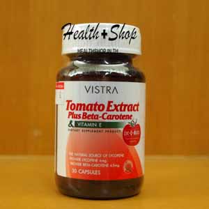 Vistra Tomato Extract Plus Beta-Carotene and Vitamin E 30 แคปซูล