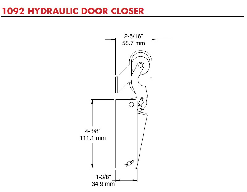HYDRAULIC DOOR CLOSERS \'KASON\' 1092 2