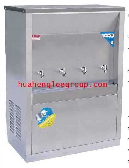 ตู้ทำน้ำร้อน-เย็น สเตนเลส แบบต่อท่อประปา 4 ก๊อก หน้าเว้า (เย็น3 ร้อน1) (MCH-4P) MAXCOOL