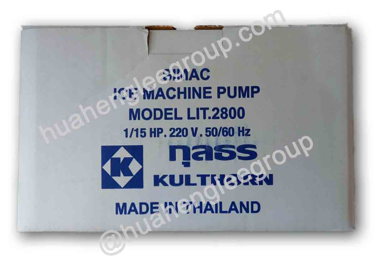 มอเตอร์ปั๊ม เครื่องทำน้ำแข็ง รุ่น LIT2800 (ICE MACHINE PUMP) MODEL : KJF2G501 5