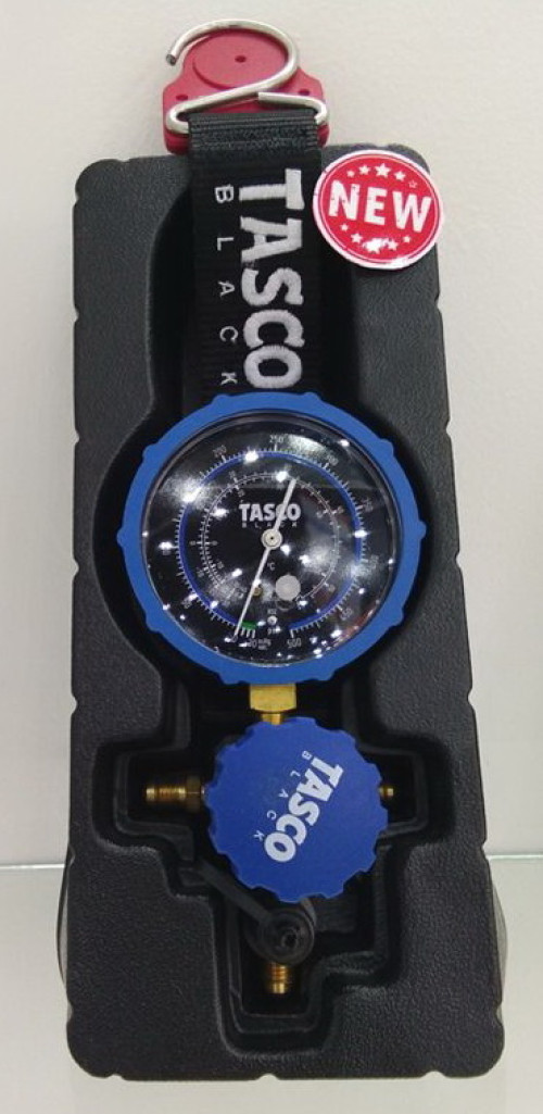 เกจ์เดี่ยวพร้อมวาล์ว TASCO รุ่น TB100 (R32/R410) พร้อมแถมแม่เหล็กสำหรับยึด และหูแขวนกันตกหล่น 4