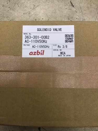 AZBIL SOLENOID VALVE 363-301-00B2 AC100V ราคา 12,350 บาท