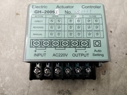 ELECTRIC ACTUATOR CONTROLLER GH-2005 AC200VDC ราคา 10602 บาท