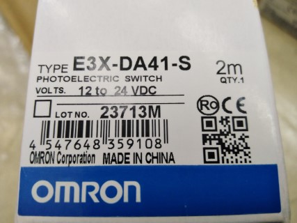 Sensore Fotoelettrico Omron E3X-DA41-S Con Fibra Ottica E32-D21L Usato