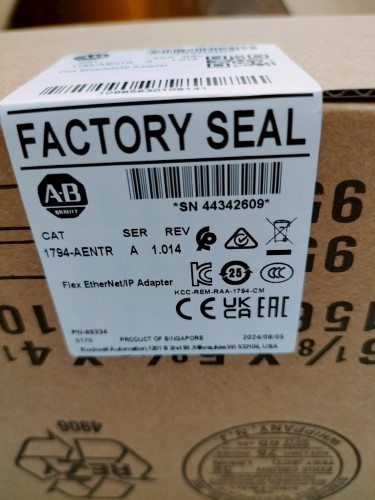 ALLEN-BRADLEY FLEX ETHERNET/IP ADAPTER MODEL: 1794-AENTR SER REV 24VDC ...
