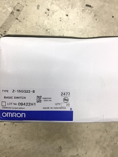 20 Microinterruttori Omron Z-15GQ22-B – Nuovi In Scatola Originale