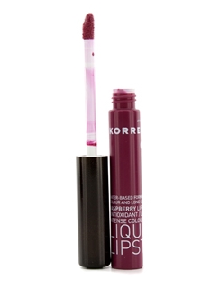 Korres Raspberry Liquid Lipstick ลิปสติกเนื้อบางเบาติดทน Shade 28 Berry 3.5ml.(nobox)