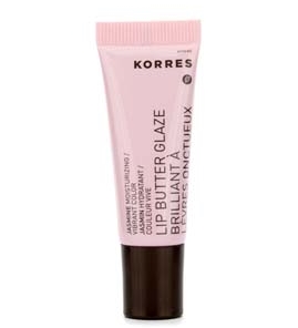 Korres Lip Butter Glaze สี Jasmine ลิปกลาสบำรุงริมฝีปากพร้อมเพิ่มความมันวาว ขนาด 10ml. (nobox)