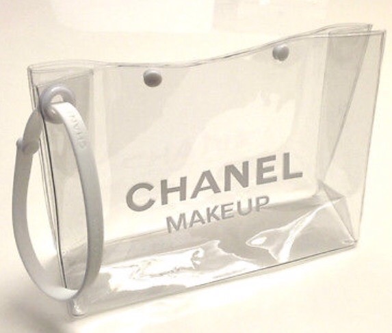 Chanel Transparent Cosmetic Bag กระเป๋าใส่ของสำอางพลาสติกใส