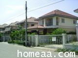 บ้านเดี่ยว 2 ชั้น หมู่บ้านศรีกาญจน์พาร์ควิว  ถ.สรงประภา เนื้อที่  90 ตร.วา พร้อมอยู่ 1