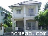 บ้านเดี่ยว 2 ชั้น หมู่บ้านฟ้าชมพฤกษ์ (ลำลูกกาคลอง 8) เนื้อที่ 52 ตร.วา บ้านพร้อมอยู่