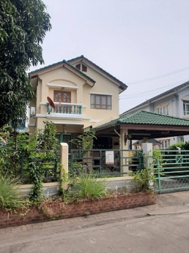 บ้านเดี่ยว 2 ชั้น ม.สิรินดา บางขุนเทียน บางกระดี่34  ถ.พระราม2 แสมดำ บางขุนเทียน พร้อมอยู่ (H1801) 1