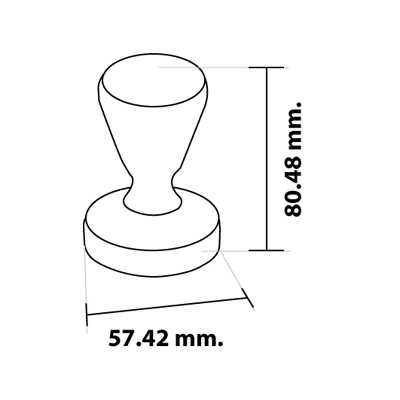 แทมเปอร์ ด้ามสแตนเลส เส้นผ่าศูนย์กลาง  57.5 mm. 1610-141 1
