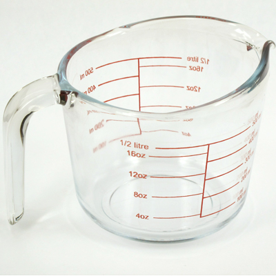 Cylinder-Measuring cup 9.5 oz. (Delisio) 1610-329