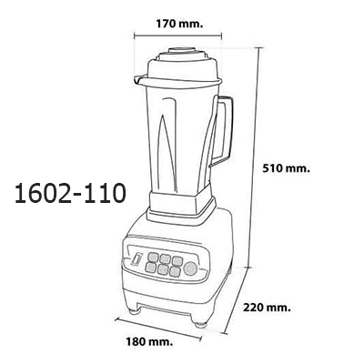 เครื่องปั่นน้ำผลไม้ไอมิกซ์ดิจิตอล iMIX800 กำลังไฟ 1,500W. 1602-110 6