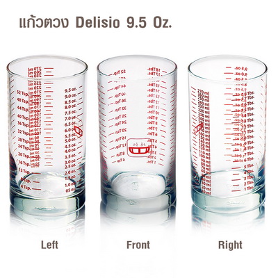 แก้วตวงทรงกระบอก 9.5 ออนซ์  (Delisio)  1610-329