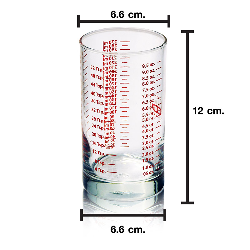 แก้วตวงทรงกระบอก 9.5 ออนซ์  (Delisio)  1610-329 1