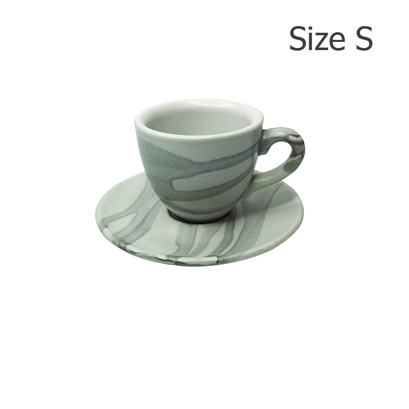 ถ้วยเอสเปรสโซ่ 70 CC. (Size S) ถ้วยกาแฟ ลาย X1 พร้อมจานรอง 1618-053