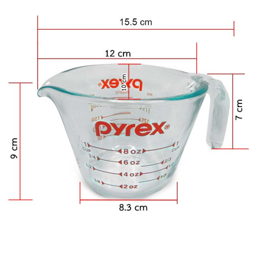 Pyrex ถ้วยตวงแก้ว  ขนาด 250 ml 1610-213 4