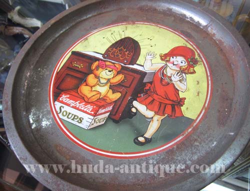 ถาดสังกะสี เก่าโบราณ 2