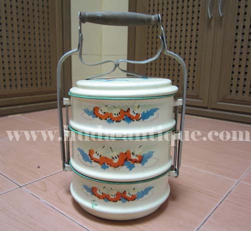 ปิ่นโตเคลือบอีนาเมลโบราณ