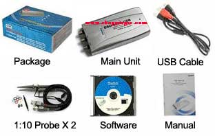 USB DSO Digital Oscilloscope 40 MHz