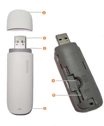3G Aircard Huawei E173 USB Modem 2