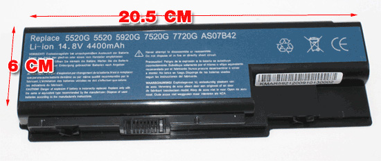 Notebook Battery AC5921 for ACER 5520G, 5520, 5920G, 7520G,7720G