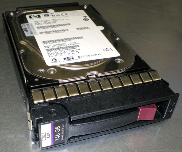 375872-B21 375872-B21 : HP 146GB Serial Attached SCSI (SAS) 15K 3.5quot; Single Port Hot Plug Hard