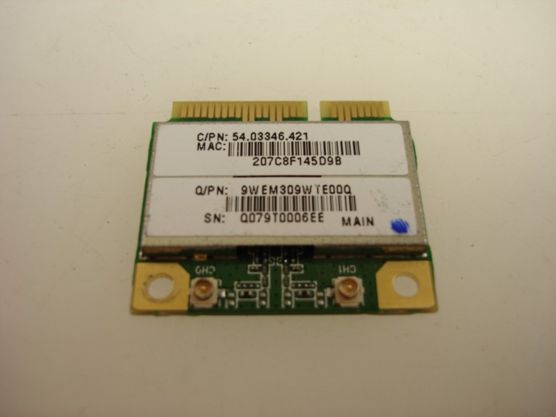 Acer 54.03346.421 Gigabit 802.11b/g Half Height Wireless Mini PCI Card.
