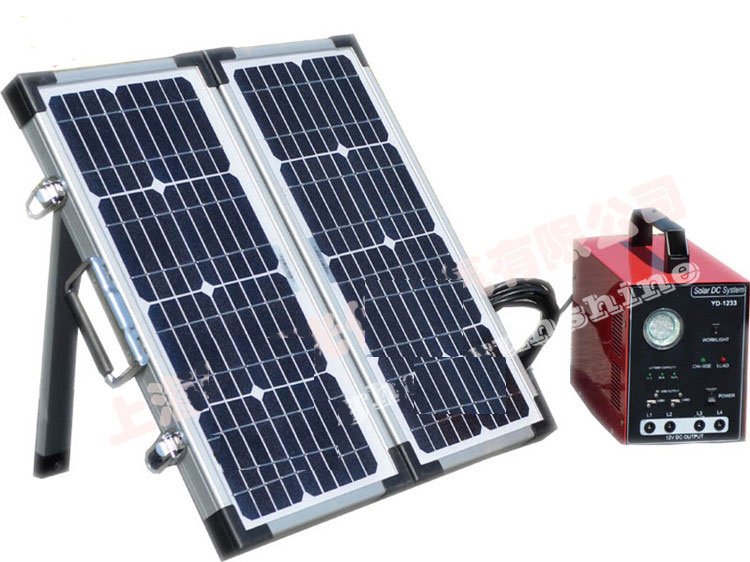 เครื่องสำรองไฟ แบบแผง Solar Cell พลังแสงอาทิต Battery 33AH 10A