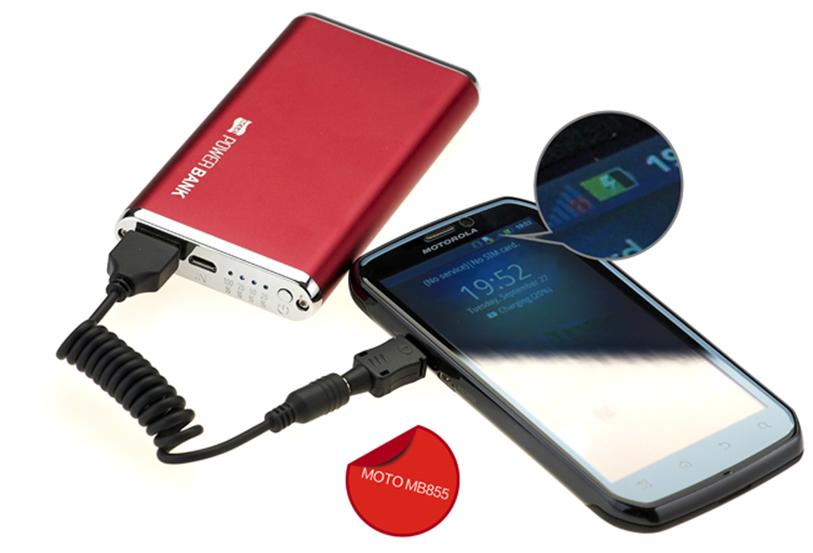 6200mAh USB 2.0  แบตเตอรี่ สำรอง iPhone, iPad, PDA, MP4, MP5, PMP, PSP, ฯลฯ 2