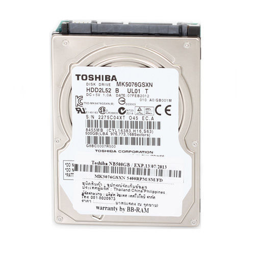 500 GB. (NB-SATA-II) Toshiba MK5076GSXN