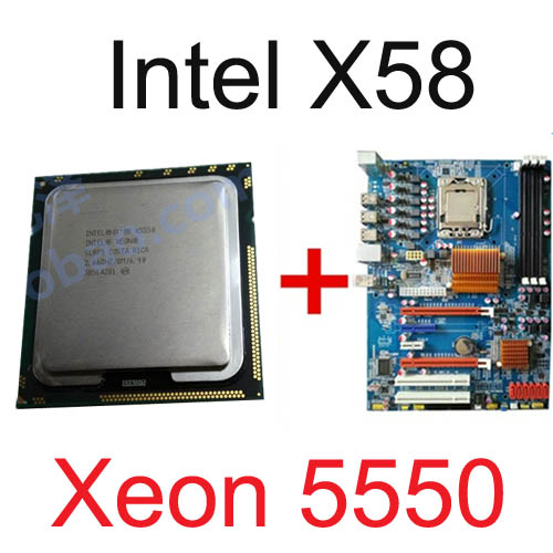 Mainboard intel X58 Socket 1366 + CPU Xeon X5550 Professional Gamer