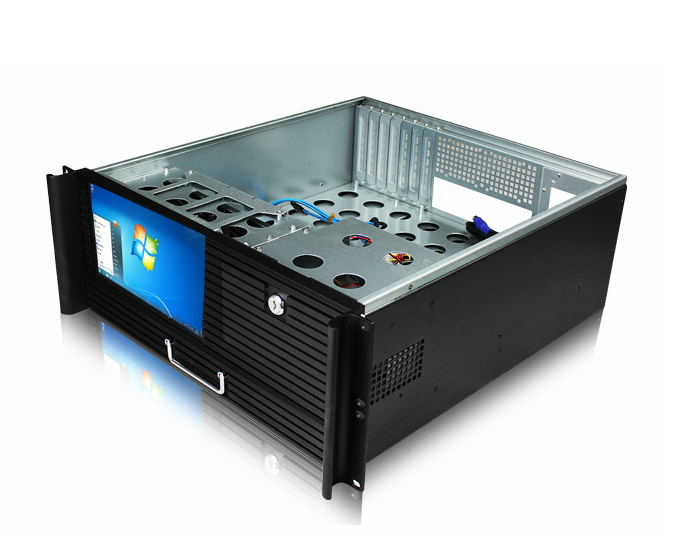 4U IPC chassis with a 9-inch LCD screen with a keyboard integrated cabinet IPC chassis 2