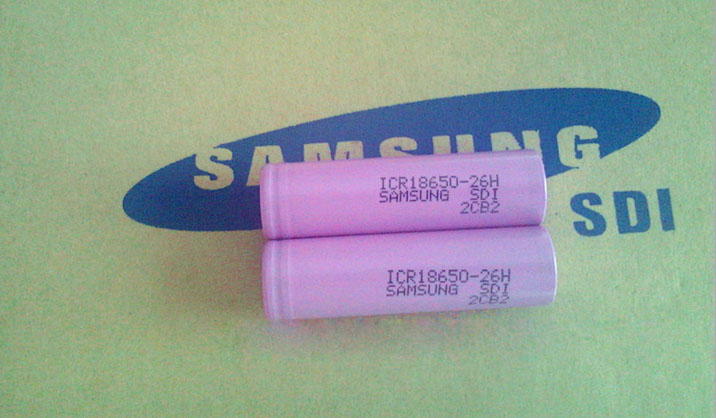 แบตเตอรี่ลิเธียม Samsung 18650-26H 2600 mA lithium battery จำนวน 20 ก้อน