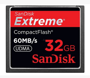 SanDisk Extreme 32GB. Compack Flash Memory