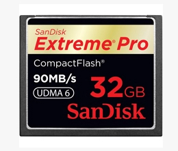 SanDisk Extreme pro 32GB. Compack Flash Memory