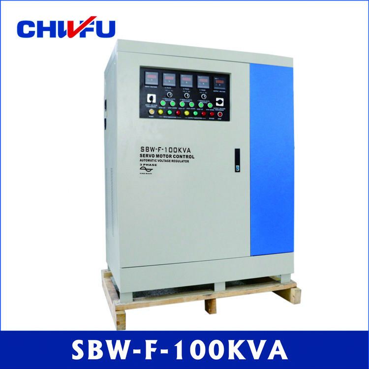 Voltage regulator Approved 100KVA SBW series three phase compensated separated adjustable