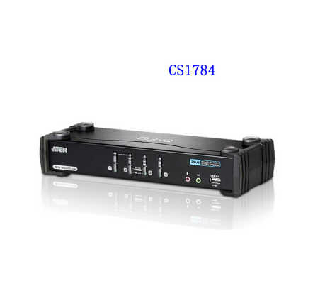 ATEN KVM switches CS1784A 4-Port USB DVI Dual Link KVMP™ Switch