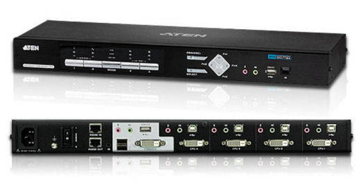 ATEN KVM Switch CS1642A 4-port USB DVI-D KVMP Control Center 2