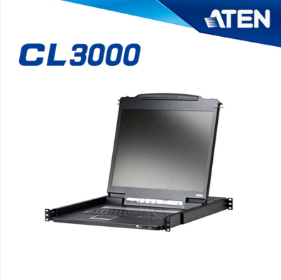 ATEN KVM Switch CL3000 Lightweight PS/2-USB LCD Console