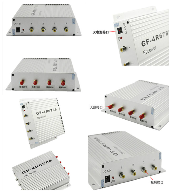 ชุดกล่องรับ-ส่งสัญญาณภาพระยะไกล 2.4G1W GF-34R6788 Receiver 1