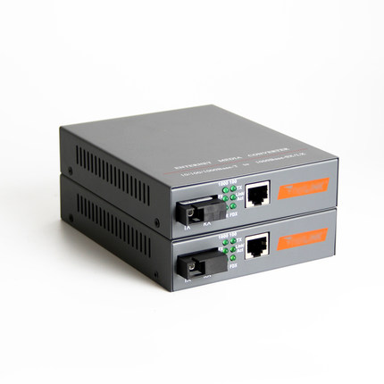 HTB-4100 10/100/1000Mbps SC Port 20KM RJ45 Single mode Optical Fiber Media Converter Media converter 1