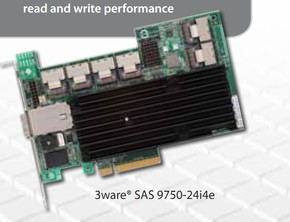 3ware 9750-24i4e SAS / SATA3 28-127 bay black Apple MAC systems storage solutions