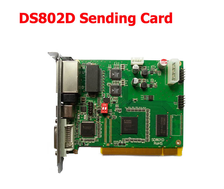 การ์ดส่งสัญญานภาพ Smart light two-color send card linsn-ds802d
