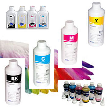 หมึก Inkjet กันน้ำ สำหรับพิมพ์บัตร PVC pigment Ink มีทั้ง 4 สี และ 6 สี