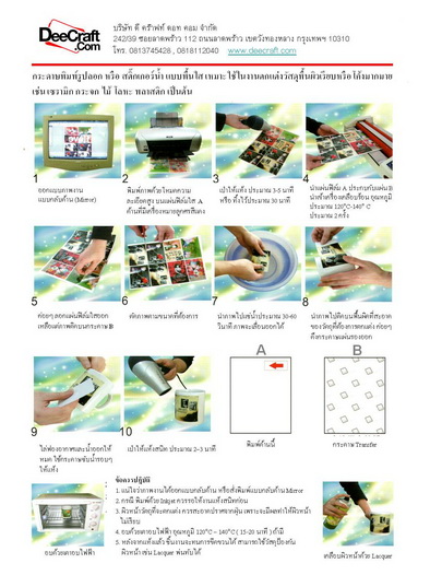 กระดาษ PVC สติ๊กเกอร์น้ำ พิมพ์ Inkjet / Laser 1