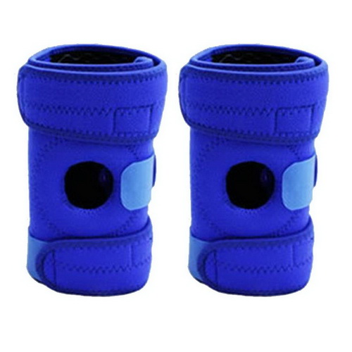 เข็มขัดพยุงเข่า Knee Support ป้องกันเข่า หุ้มเข่า วิ่ง ขี่จักรยาน ปลอดภัย สีน้ำเงิน